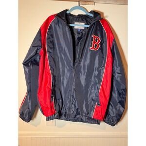 Boston Red Sox MLB Jacket Mens Medium Blue Red G-III Genuine Merchandise FullZip